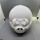 Vintage Unmarked McCoy Pottery Smiling Sleeping Pig Cookie Jar
