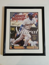 Ken Griffey Jr Signed Auto May 1990 Sports Illustrated Framed Upper Deck COA HTF