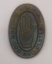 ULSTER VOLUNTEER FORCE OVAL CAP BADGE,U.V.F. Unionist