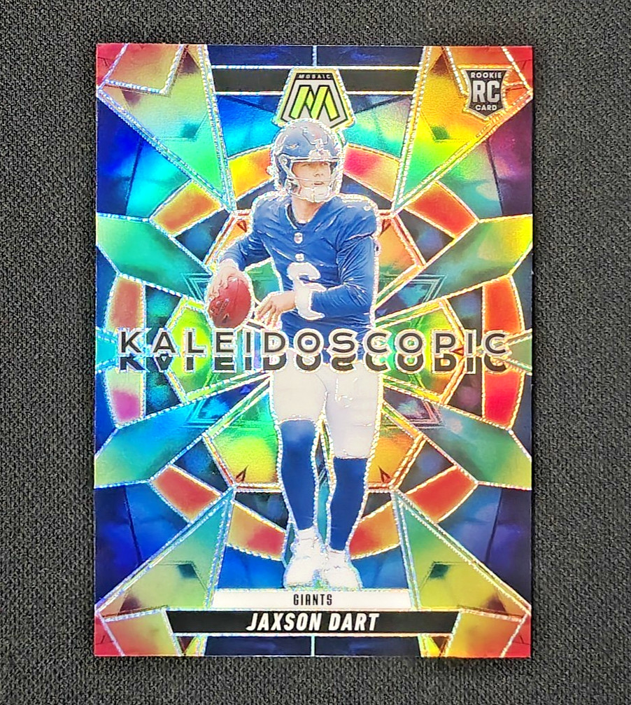 2025 Mosaic - Jaxson Dart Rookie Kaleidoscopic Prizm Case Hit - Giants RC #14