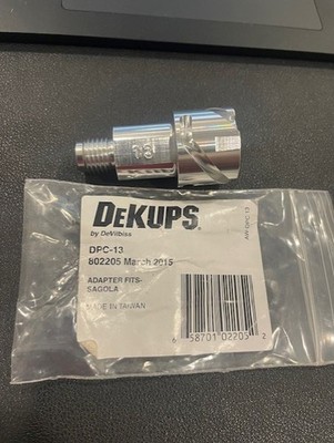 DeVilbiss DeKups DPC-13 802205 Sagola Paint Spray Gun Adapter