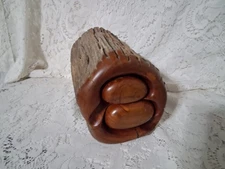 Handcarved Brimhall Cedar Wood Post Jewelry Box Rio Grande Texas Woodworking