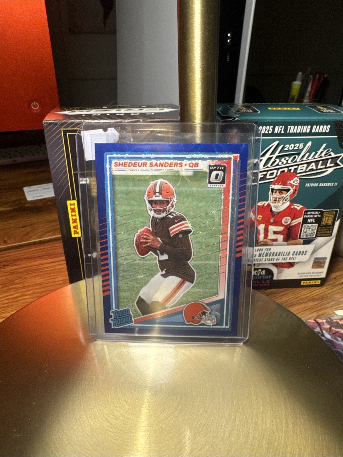 2025 Panini Donruss SHEDEUR SANDERS #306 Optic Rated Rookie Preview Holo Prizm