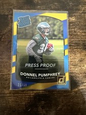 2017 Donruss Rated Rookie Donnel Pumphrey (RC) Press Proof Gold /50 Eagles