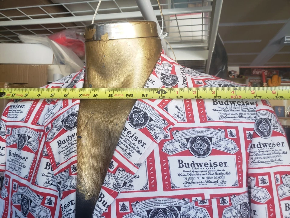 Blazer Budweiser Pop Art de algodón de los años 70, talla grande de Eldorado Tradicionals  Foto 4 de 4