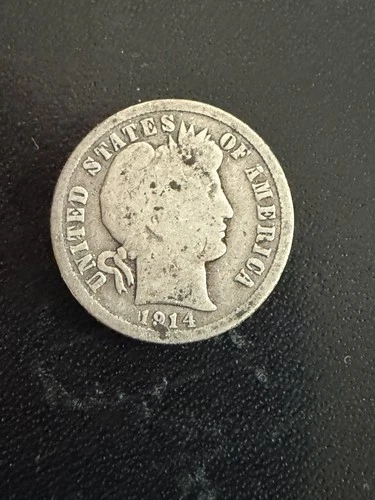 1914 D Barber Liberty Head Dime G