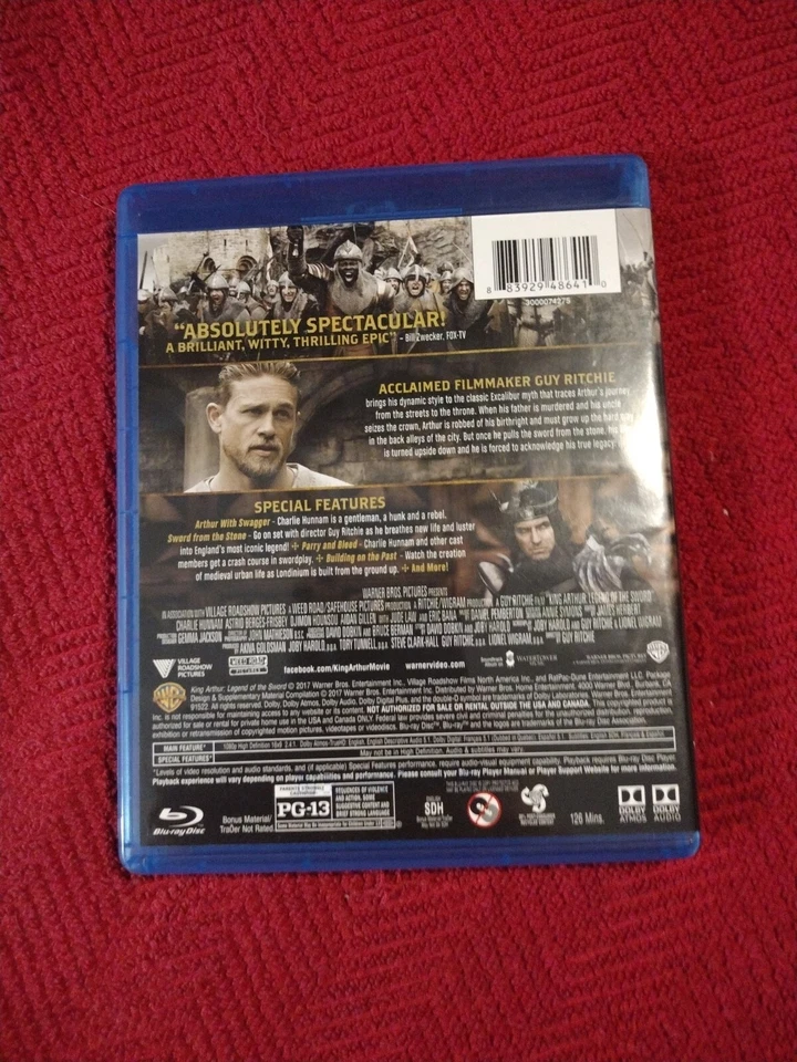 King Arthur: Legend of the Sword (Blu-ray/DVD, 2017, 2-Disc Set) - Image 2 of 3