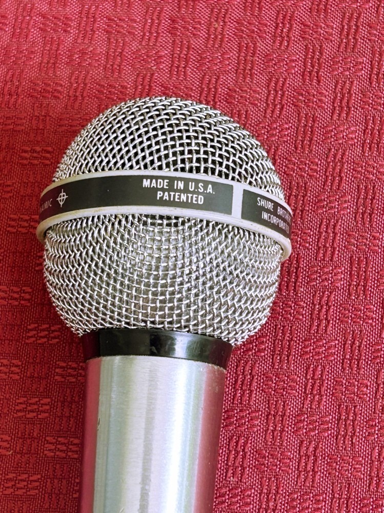 Vintage Shure Model PE 585 Unisphere A Dynamic Microphone +