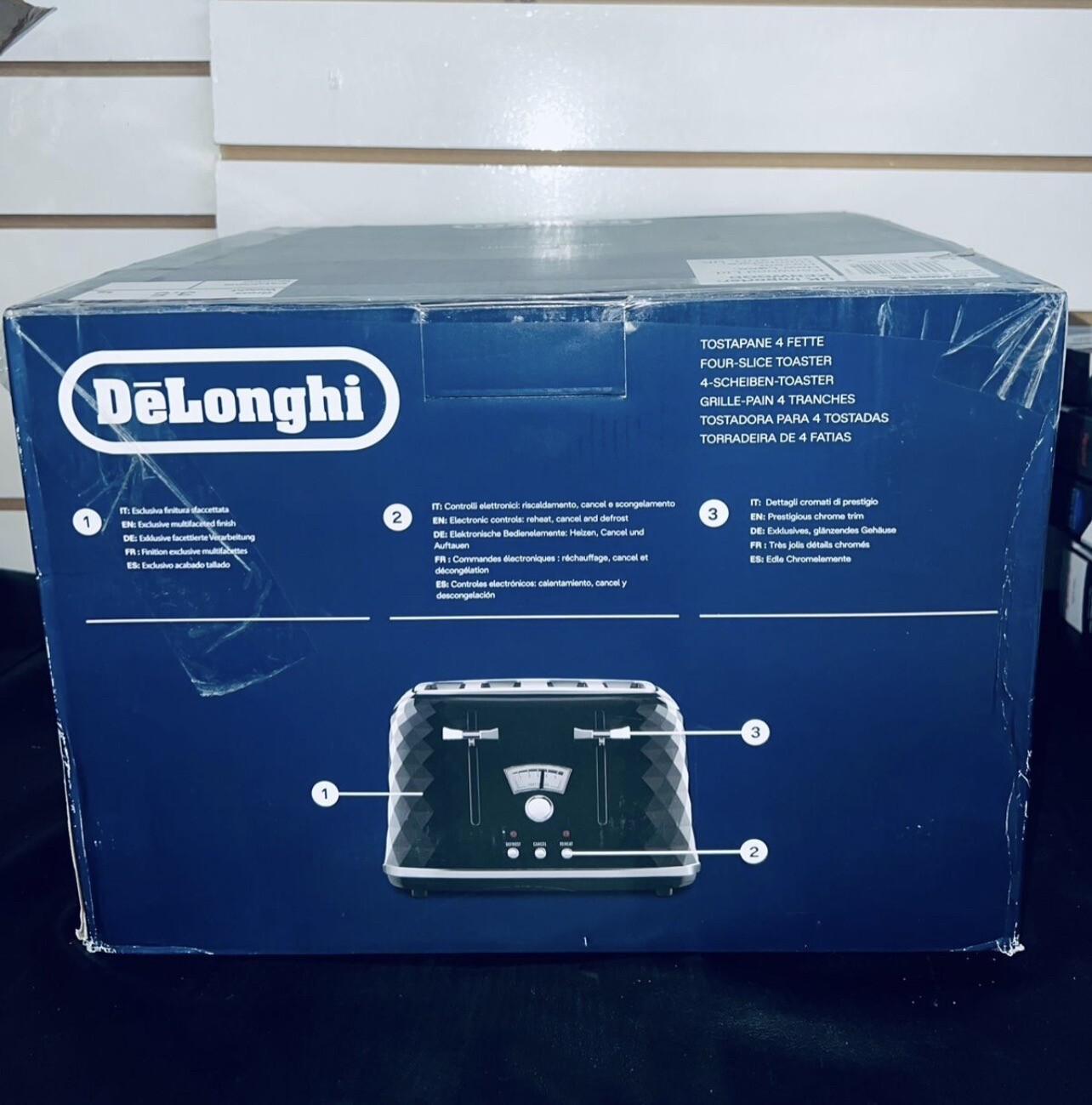 De'Longhi Brillante CTJ 4003 BK 4 Slice Toaster Black 760575947246 eBay
