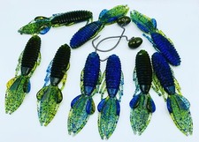 GORGON CUSTOM CREATURE BAIT KIT & CHATTERBAIT, SWIM JIG TRAILER 4' ( BLUESTER )