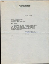 1968 Letter - Sen. Leverett Saltonstal as a just-retired Senator from Mass.