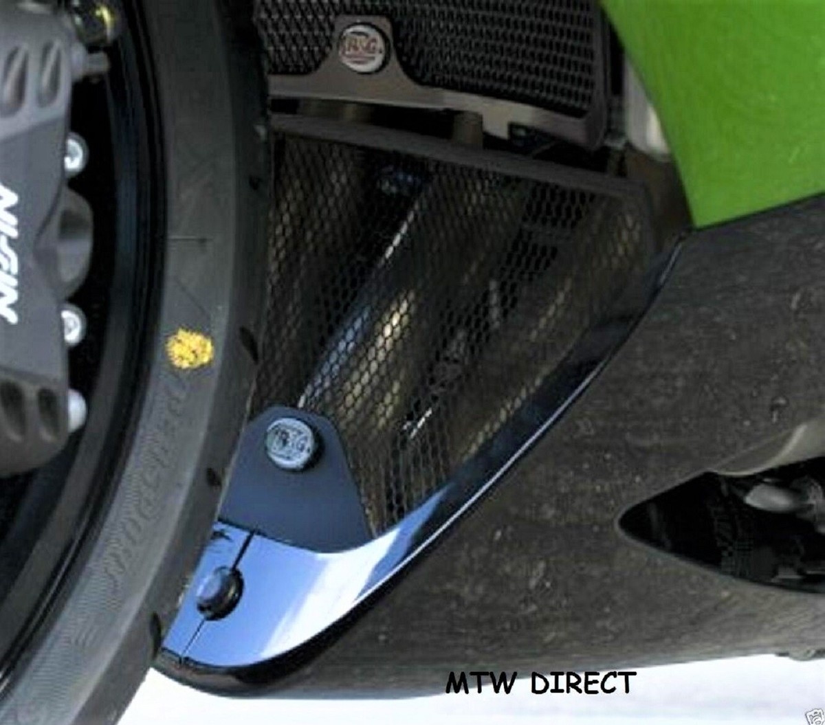 R&G RACING BLACK DOWNPIPE GRILLE Kawasaki ZZR1400 (ZX-14) 2014