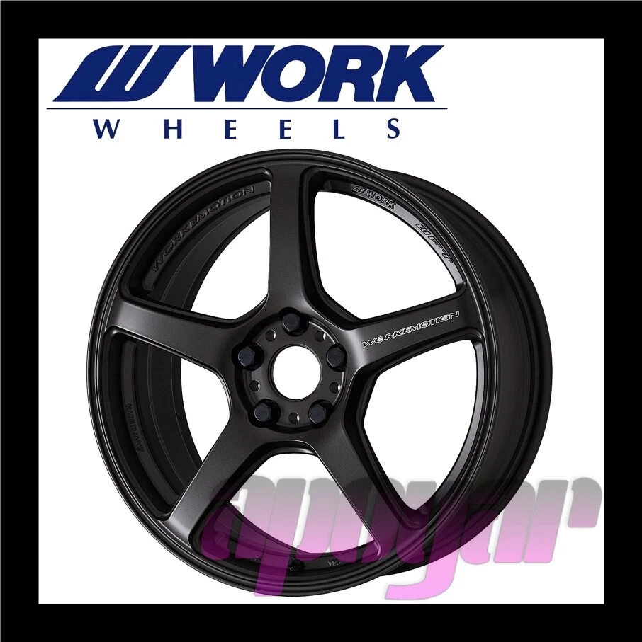 WORK EMOTION T5R WHEEL (1pcs) 18 inch 7.5J 48 5H 114.3 Matte Graphite (MGK)