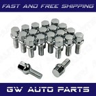 20 PCs Chrome M14x1.5 Ball Seat Lug Bolts 28mm/1.10" Shank Fit Mercedes