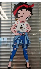 Betty Boop Swinging Legs Wall Clock NEW IN BOX