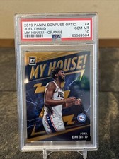 Joel Embiid 2019 Donruss Optic My House Orange /39 Prizm PSA 10 Low Pop