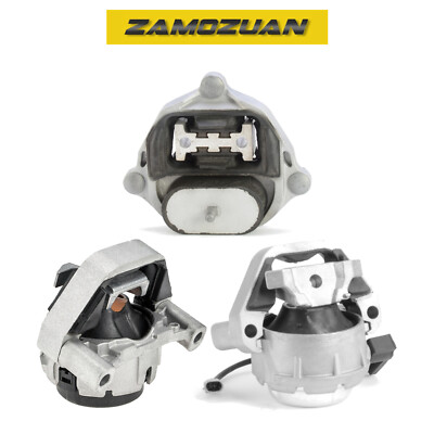 Front L & R Engine & Trans Mount Set 3PCS. 2012-2018 for Audi A6 2.0L FWD.