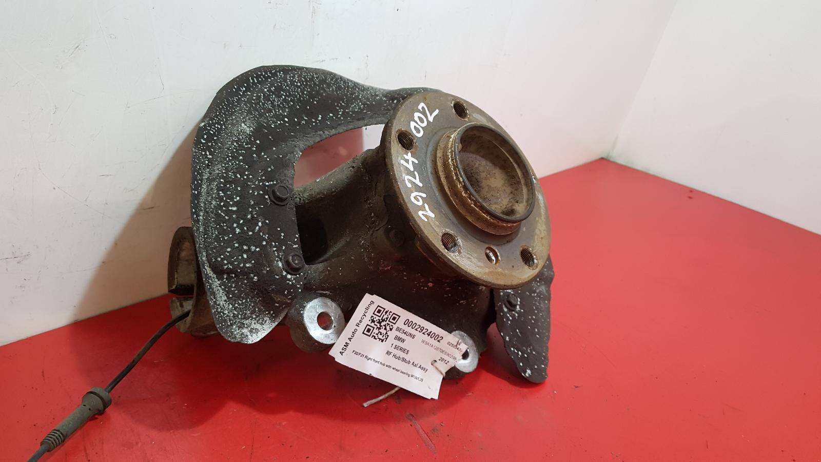 2012 BMW 1 SERIES 1.6L PETROL DRIVERS FRONT OFFSIDE HUB  