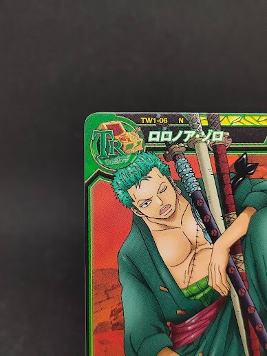 Roronoa Zoro TW1-06 N Onepy Treasure World Card From Japan BANDAI