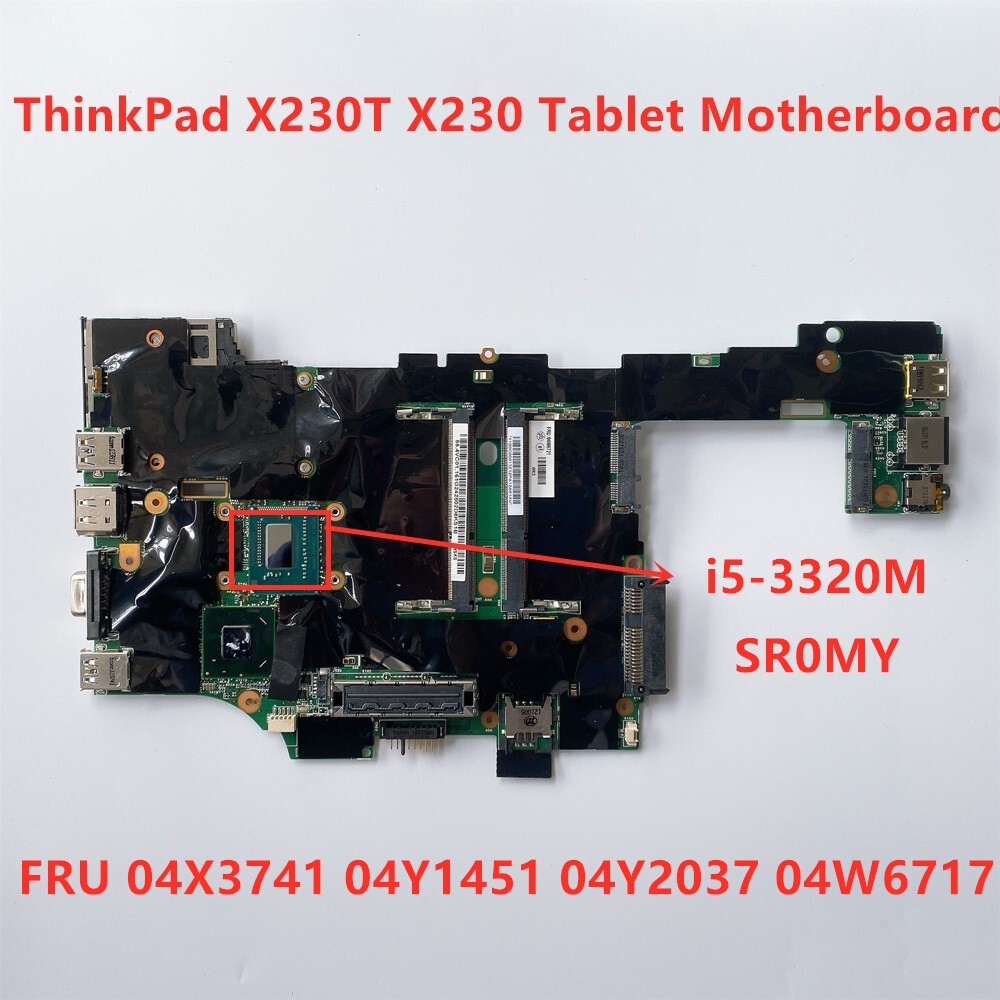 Motherboard For Lenovo ThinkPad X230T With CPU i5/i7-3612QE i7