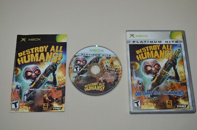 Destroy All Humans - Original Microsoft Xbox - Complete in Box CIB