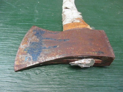 Vintage Werkzeug Axt Beil 19" langer Holzgriff mit 4+"" Klinge - Bild 9 von 10