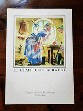 Menu paquebot LIBERTÉ ♦ FRENCH LINE CGT 1955 ♦ Il était une Bergère par MERCIER