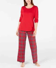 Family Pajamas Women's Mix It Brinkley Plaid Pajama Set Red Multicolor