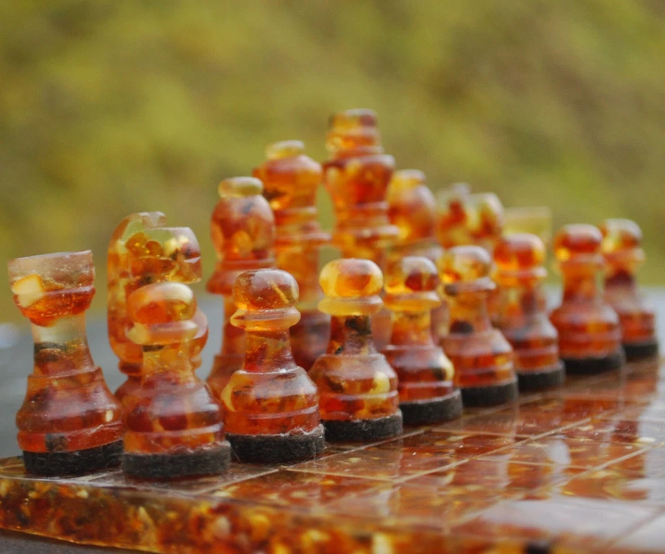 Шахматный набор - Балтийский янтарь 350 г - оптом - Изображение 3 из 4