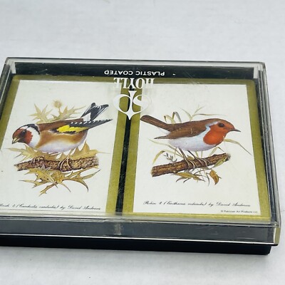 HOYLE COLLECTION 2 Decks Playing Cards Birds NOT COMPLETE REPLACEMENT ephemera