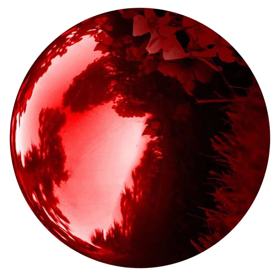 全新 Globe 不锈钢球饰 花园 户外 镜 球形 户外 凝视 — 第 2/4 张图片