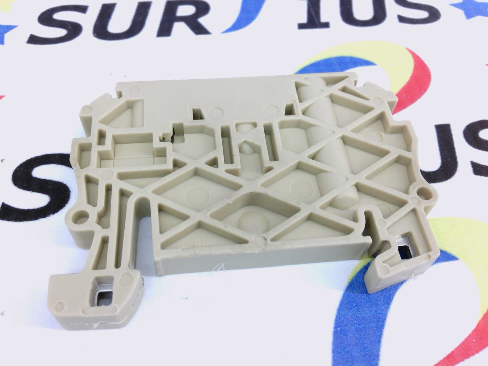 USSP Weidmuller 9540000000 End Plate ZEW Beige TS 35 Terminal Rail ...