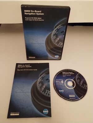 2001.2 BMW On-Board Navigation System CD North Central Digital Road Map 4 OEM 