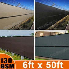 6x50ft Privacy Fence Screen Garden Yard Windscreen Mesh Yard Outdoor Shade Cover