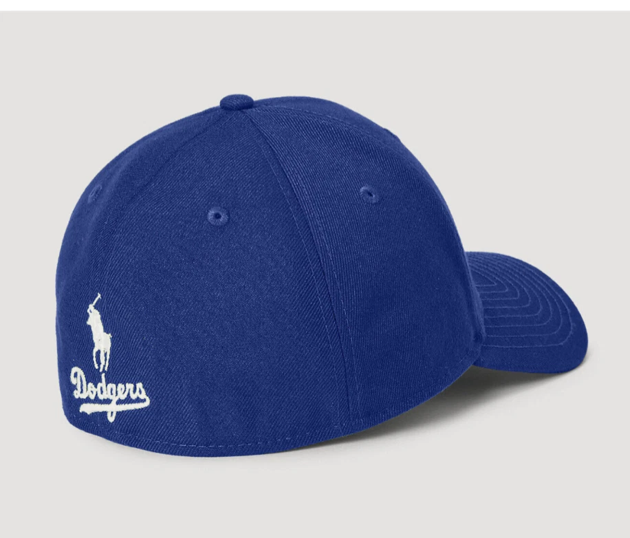Los Angeles Dodgers Polo Ralph Lauren x New Era LA Blue 49FORTY Baseball Hat Cap - Image 2 of 4