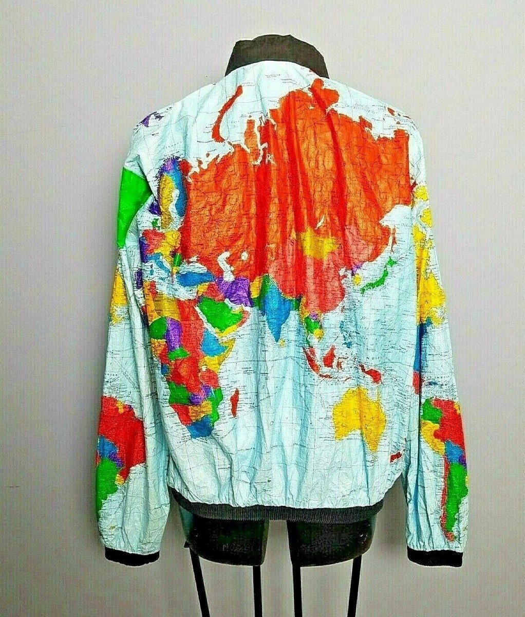 ジャケット・アウター 80s HAI SPORTING GEAR world map jacket Hai Sporting Gear × Issey Miyake × Japanese Brand Summer