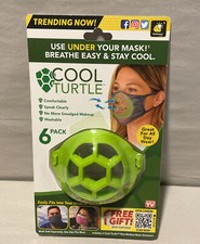  6-Pack Cool Turtle For Face Mask, Easily Fits Into Your Mask Or Gaitor  