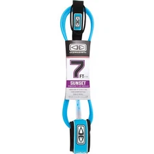 Ocean and Earth Sunset Moulded Blue Surfboard Leash - 7'