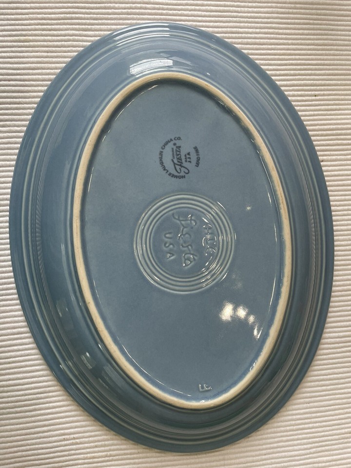 Fiestaware Large Oval Serving Platter Periwinkle Blue 11.5” eBay