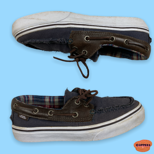 Vans Boat Shoes | navy/brown colourway 