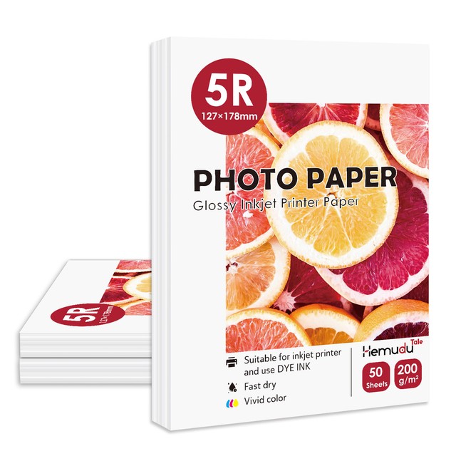 150 Sheets Premium Glossy 7x5 200g Inkjet Printer Photo Paper 5x7 HP