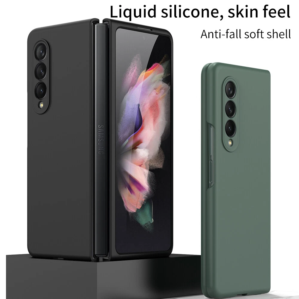 Soft Silicone Liquid Phone Case for Samsung Galaxy Z Fold 3 5G Case Cover W22