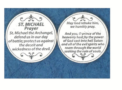 Saint St. Michael's Prayer - Pocket Coin 