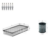 KIT TAGLIANDO PORSCHE CAYENNE 3.6 FILTRI ARIA OLIO OE MAHLE E CANDELE NGK
