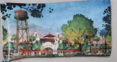 Cast Member Exclusive Pouch for Sunglasses Re-Imagining Downtown Disney Springs