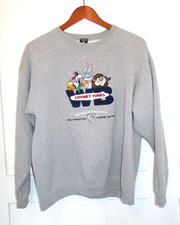 VTG Warner Bros. Studio Store Looney Tunes Embroidered Crew Neck Sweatshirt Sz M