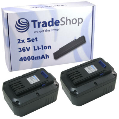 2x Premium AKKU 36V 4000mAh Li-Ion für LUX-Tools Akku-Rasenmäher A-36 Li/38 H
