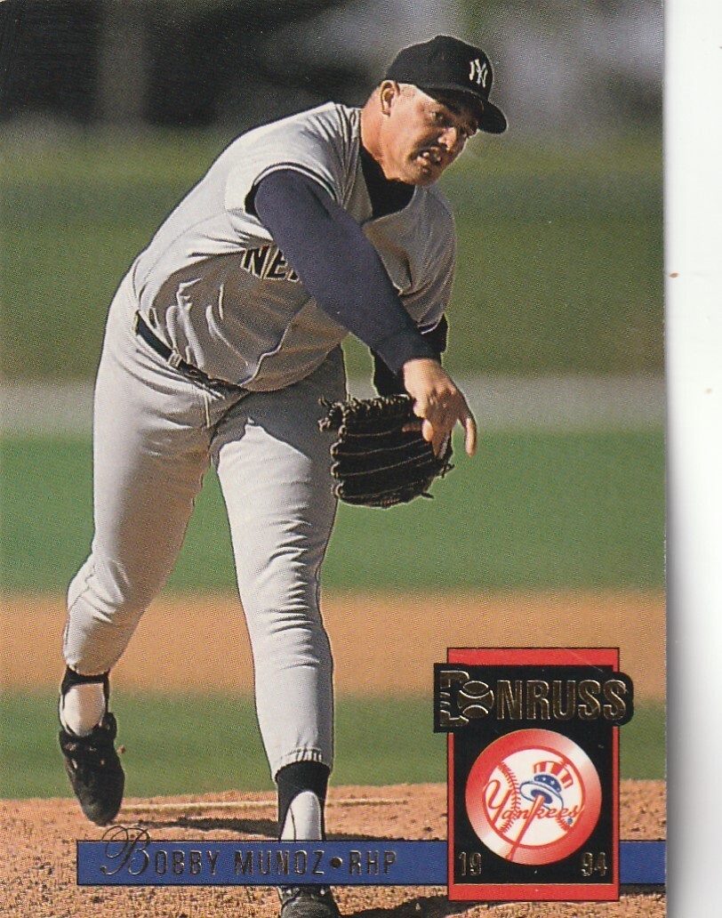 FREE SHIPPING-MINT-1994 Donruss Bobby Munoz #174 YANKEES