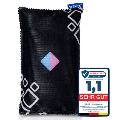 WENKO Auto-Entfeuchter mit Indikator 2 x 500g Silica-Gel Wiederverwendbar