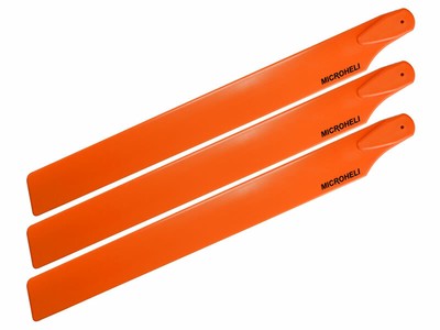 Plastic Triple Main Blade (For MH-23V2001TOR Series)(ORANGE) (MH 